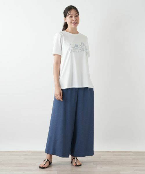 Leilian PLUS HOUSE / レリアンプラスハウス Tシャツ | ラインストーンカットソー【Leilian WHITE LABEL】 | 詳細4