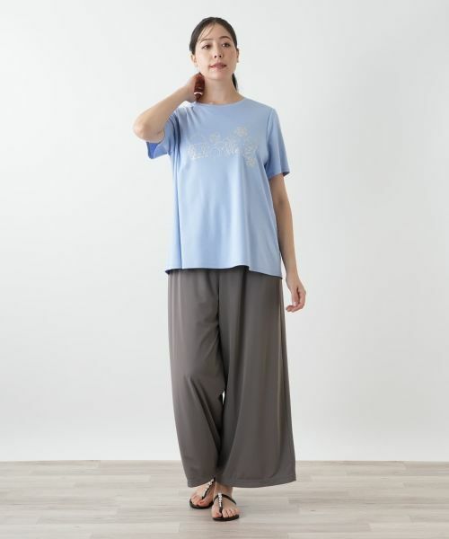 Leilian PLUS HOUSE / レリアンプラスハウス Tシャツ | ラインストーンカットソー【Leilian WHITE LABEL】 | 詳細7