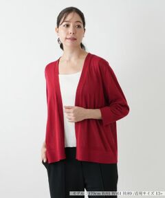Leilian PLUS HOUSE / レリアンプラスハウス カーディガン・ボレロ | ショートカーディガン