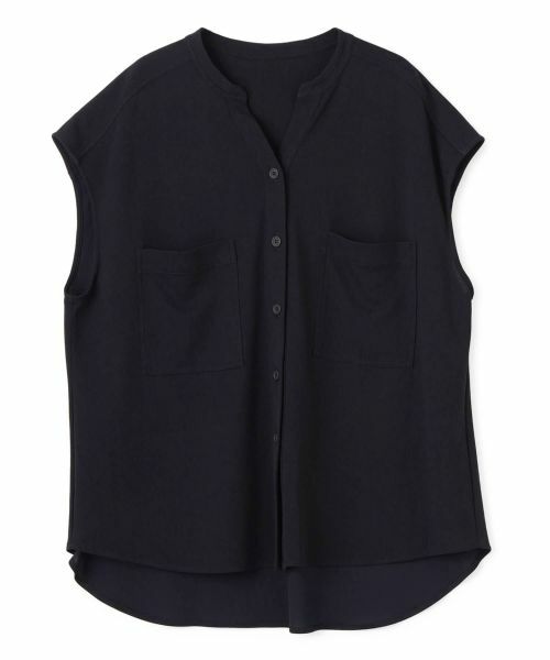 Leilian PLUS HOUSE / レリアンプラスハウス シャツ・ブラウス | スキッパーブラウス（ネイビー）