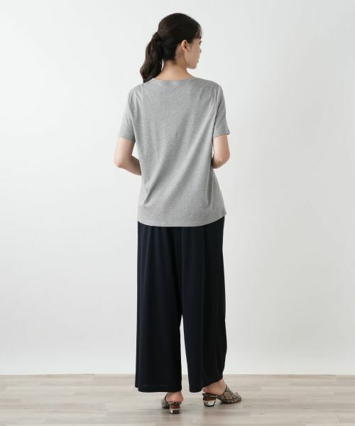 Leilian PLUS HOUSE / レリアンプラスハウス Tシャツ | スパンコール刺繍カットソー【Leilian WHITE LABEL】 | 詳細3