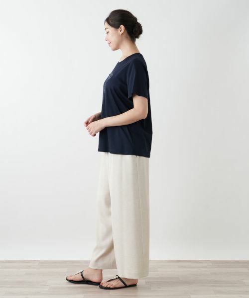 Leilian PLUS HOUSE / レリアンプラスハウス Tシャツ | スパンコール刺繍カットソー【Leilian WHITE LABEL】 | 詳細8