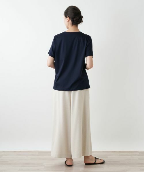 Leilian PLUS HOUSE / レリアンプラスハウス Tシャツ | スパンコール刺繍カットソー【Leilian WHITE LABEL】 | 詳細9