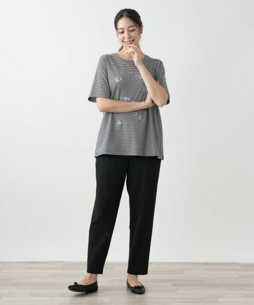 Leilian PLUS HOUSE / レリアンプラスハウス その他パンツ | 【店舗人気】テーパードストレッチパンツ【プラス企画】 | 詳細1