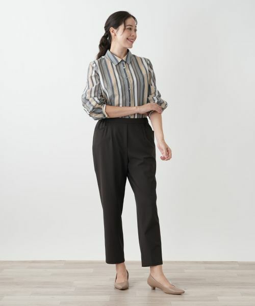 Leilian PLUS HOUSE / レリアンプラスハウス その他パンツ | 【店舗人気】テーパードストレッチパンツ【プラス企画】 | 詳細4