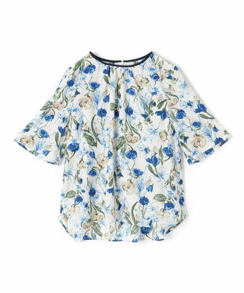 Leilian PLUS HOUSE / レリアンプラスハウス シャツ・ブラウス | フラワー柄スモックブラウス【Leilian WHITE LABEL】 | 詳細18