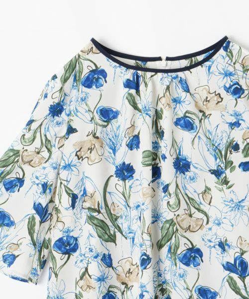 Leilian PLUS HOUSE / レリアンプラスハウス シャツ・ブラウス | フラワー柄スモックブラウス【Leilian WHITE LABEL】 | 詳細20