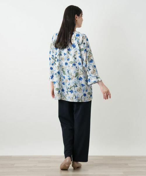 Leilian PLUS HOUSE / レリアンプラスハウス シャツ・ブラウス | フラワー柄チュニックブラウス【Leilian WHITE LABEL】 | 詳細6