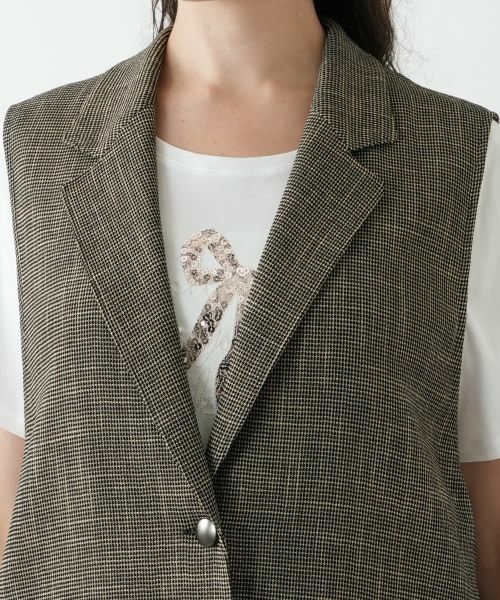 Leilian PLUS HOUSE / レリアンプラスハウス テーラードジャケット | ラペルドベスト【Leilian WHITE LABEL】 | 詳細10