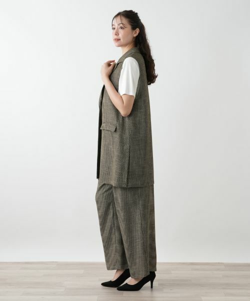 Leilian PLUS HOUSE / レリアンプラスハウス テーラードジャケット | ラペルドベスト【Leilian WHITE LABEL】 | 詳細5