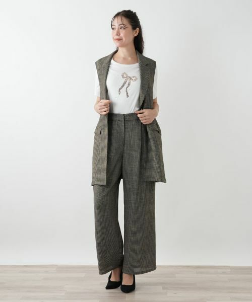 Leilian PLUS HOUSE / レリアンプラスハウス その他パンツ | ワイドパンツ【Leilian WHITE LABEL】 | 詳細1