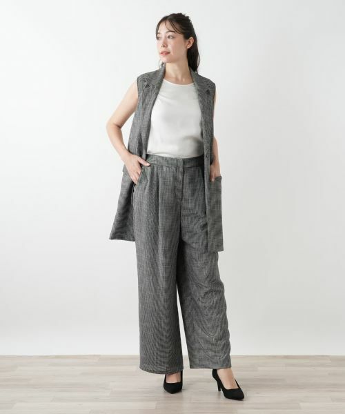 Leilian PLUS HOUSE / レリアンプラスハウス その他パンツ | ワイドパンツ【Leilian WHITE LABEL】 | 詳細4