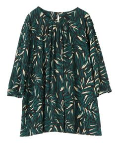 Leilian PLUS HOUSE / レリアンプラスハウス シャツ・ブラウス | プリントタックブラウス【Leilian WHITE LABEL】