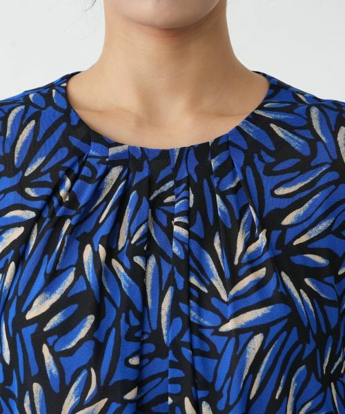 Leilian PLUS HOUSE / レリアンプラスハウス シャツ・ブラウス | プリントタックブラウス【Leilian WHITE LABEL】 | 詳細11