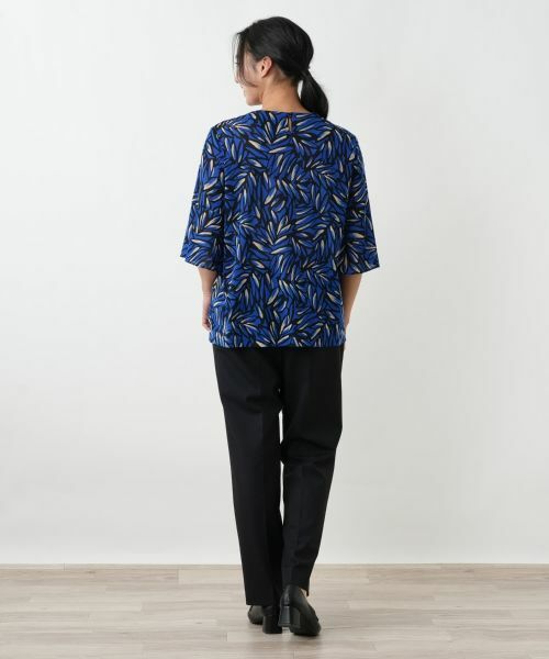 Leilian PLUS HOUSE / レリアンプラスハウス シャツ・ブラウス | プリントタックブラウス【Leilian WHITE LABEL】 | 詳細7