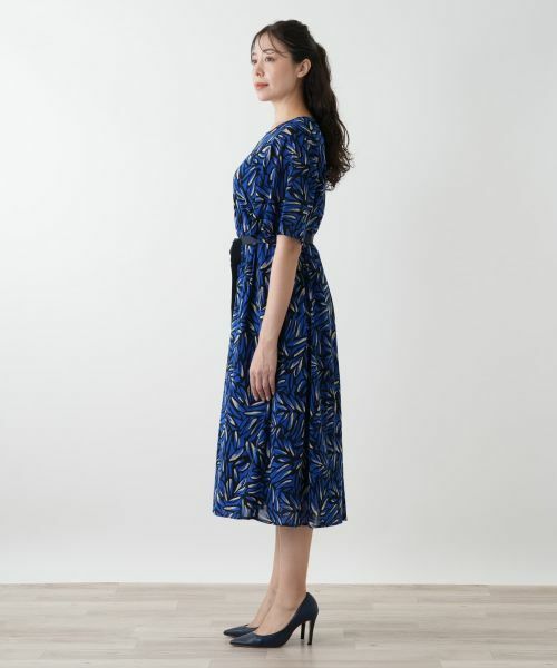 Leilian PLUS HOUSE / レリアンプラスハウス ドレス | プリントプリーツワンピース【Leilian WHITE LABEL】 | 詳細5