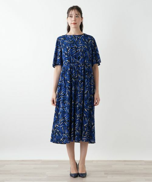 Leilian PLUS HOUSE / レリアンプラスハウス ドレス | プリントプリーツワンピース【Leilian WHITE LABEL】 | 詳細7