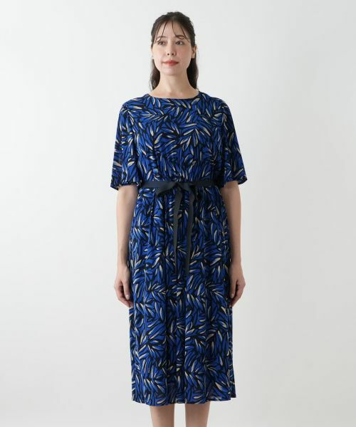 Leilian PLUS HOUSE / レリアンプラスハウス ドレス | プリントプリーツワンピース【Leilian WHITE LABEL】 | 詳細8