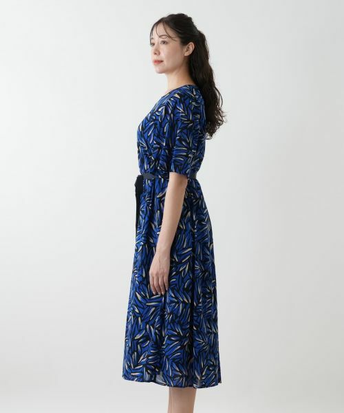 Leilian PLUS HOUSE / レリアンプラスハウス ドレス | プリントプリーツワンピース【Leilian WHITE LABEL】 | 詳細9