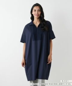 Leilian PLUS HOUSE / レリアンプラスハウス ドレス | ピンタックワンピース【プラス企画】