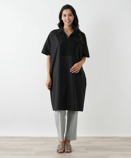 Leilian PLUS HOUSE / レリアンプラスハウス ドレス | ピンタックワンピース【プラス企画】 | 詳細1