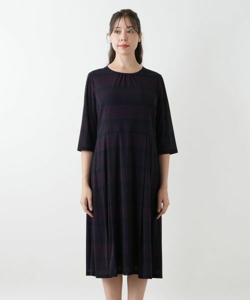 Leilian PLUS HOUSE / レリアンプラスハウス ドレス | プリントフレアワンピース【プラス企画】 | 詳細7