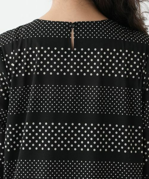 Leilian PLUS HOUSE / レリアンプラスハウス シャツ・ブラウス | ドットボーダーブラウス【プラス企画】 | 詳細11