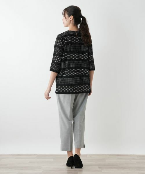 Leilian PLUS HOUSE / レリアンプラスハウス シャツ・ブラウス | ドットボーダーブラウス【プラス企画】 | 詳細6