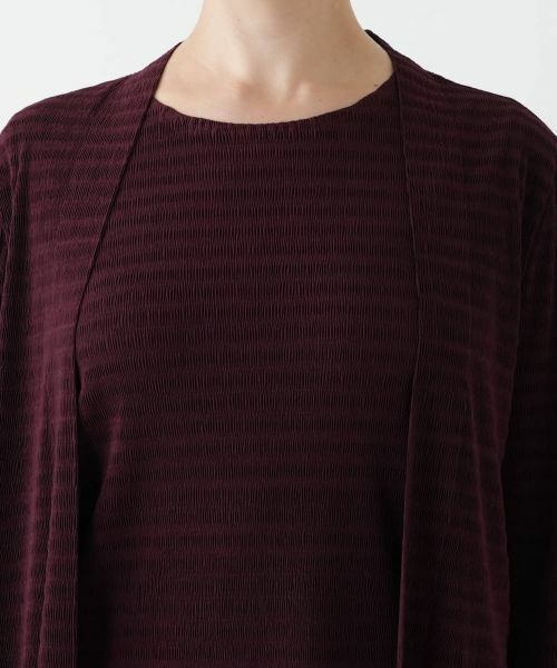 Leilian PLUS HOUSE / レリアンプラスハウス シャツ・ブラウス | ボーダー羽織ブラウス【Leilian WHITE LABEL】 | 詳細10