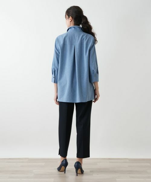 Leilian PLUS HOUSE / レリアンプラスハウス シャツ・ブラウス | 七分袖ブラウス【Leilian WHITE LABEL】 | 詳細3