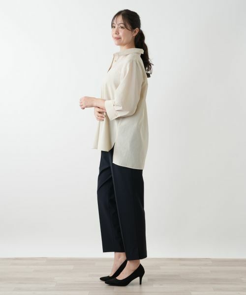 Leilian PLUS HOUSE / レリアンプラスハウス シャツ・ブラウス | 七分袖ブラウス【Leilian WHITE LABEL】 | 詳細5