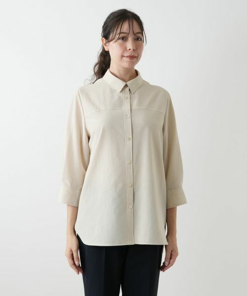 Leilian PLUS HOUSE / レリアンプラスハウス シャツ・ブラウス | 七分袖ブラウス【Leilian WHITE LABEL】 | 詳細7