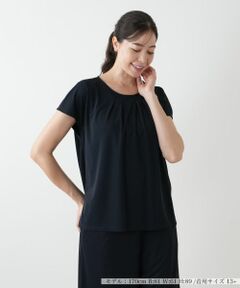 Leilian PLUS HOUSE / レリアンプラスハウス カットソー | タックカットソー【Leilian WHITE LABEL】