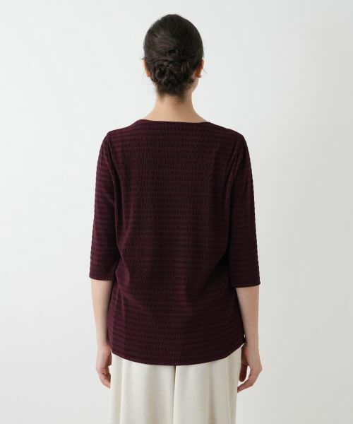 Leilian PLUS HOUSE / レリアンプラスハウス カットソー | ボーダー七分袖カットソー【Leilian WHITE LABEL】 | 詳細9