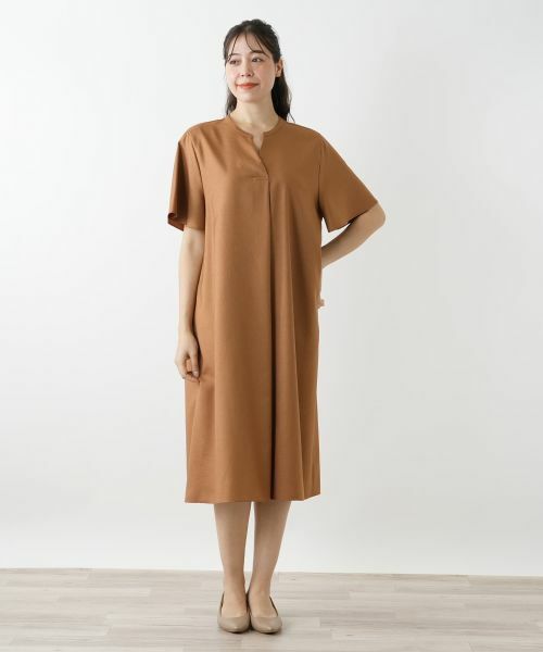 Leilian PLUS HOUSE / レリアンプラスハウス ドレス | スキッパーフレアワンピース【Leilian WHITE LABEL】 | 詳細1