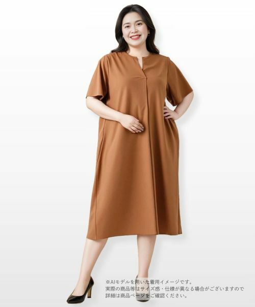 Leilian PLUS HOUSE / レリアンプラスハウス ドレス | スキッパーフレアワンピース【Leilian WHITE LABEL】 | 詳細16