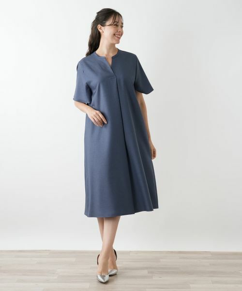 Leilian PLUS HOUSE / レリアンプラスハウス ドレス | スキッパーフレアワンピース【Leilian WHITE LABEL】 | 詳細4