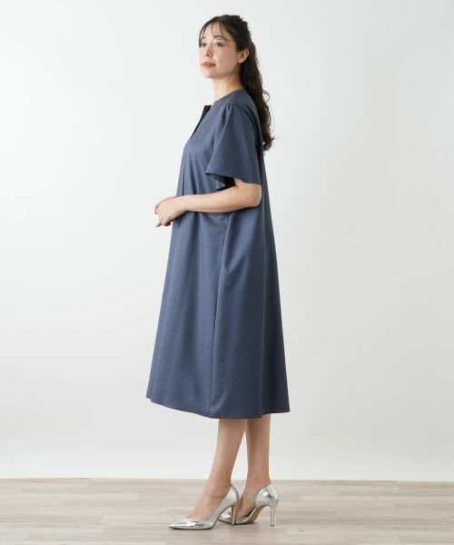 Leilian PLUS HOUSE / レリアンプラスハウス ドレス | スキッパーフレアワンピース【Leilian WHITE LABEL】 | 詳細5