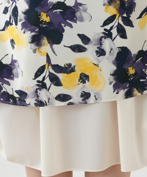 Leilian PLUS HOUSE / レリアンプラスハウス ドレス | 花柄フレアワンピース【Leilian WHITE LABEL】 | 詳細13