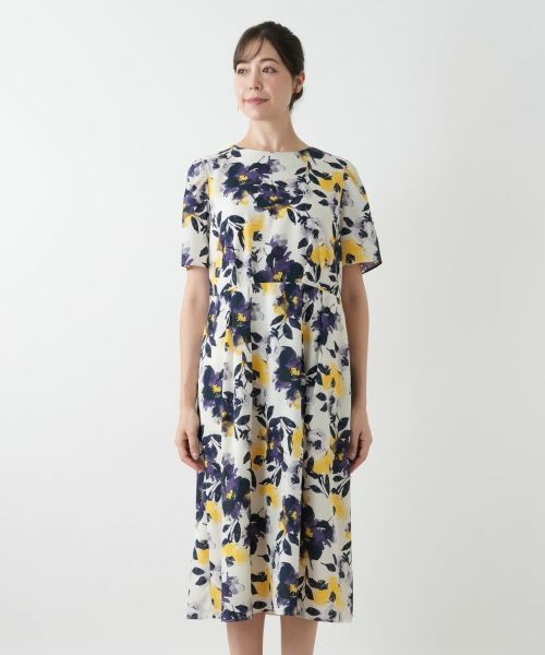 Leilian PLUS HOUSE / レリアンプラスハウス ドレス | 花柄フレアワンピース【Leilian WHITE LABEL】 | 詳細4