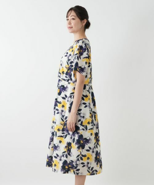 Leilian PLUS HOUSE / レリアンプラスハウス ドレス | 花柄フレアワンピース【Leilian WHITE LABEL】 | 詳細5