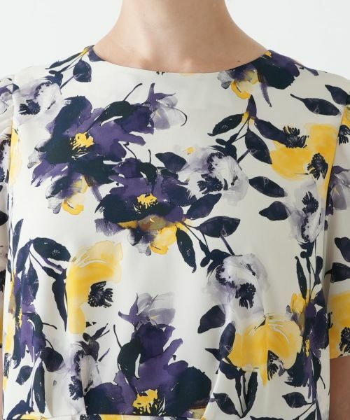 Leilian PLUS HOUSE / レリアンプラスハウス ドレス | 花柄フレアワンピース【Leilian WHITE LABEL】 | 詳細7