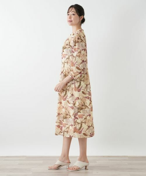 Leilian PLUS HOUSE / レリアンプラスハウス ドレス | 花柄フレアワンピース【Leilian WHITE LABEL】 | 詳細2