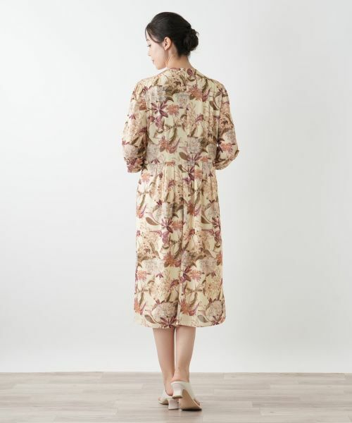 Leilian PLUS HOUSE / レリアンプラスハウス ドレス | 花柄フレアワンピース【Leilian WHITE LABEL】 | 詳細3