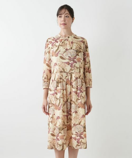 Leilian PLUS HOUSE / レリアンプラスハウス ドレス | 花柄フレアワンピース【Leilian WHITE LABEL】 | 詳細4