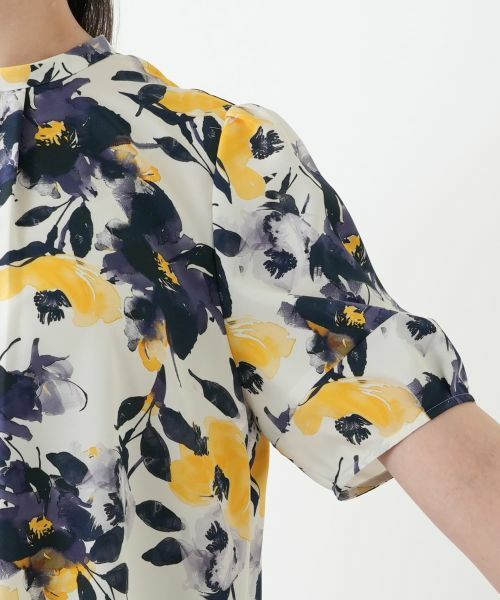 Leilian PLUS HOUSE / レリアンプラスハウス シャツ・ブラウス | プリントタックブラウス【Leilian WHITE LABEL】 | 詳細10