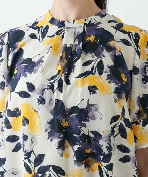 Leilian PLUS HOUSE / レリアンプラスハウス シャツ・ブラウス | プリントタックブラウス【Leilian WHITE LABEL】 | 詳細7