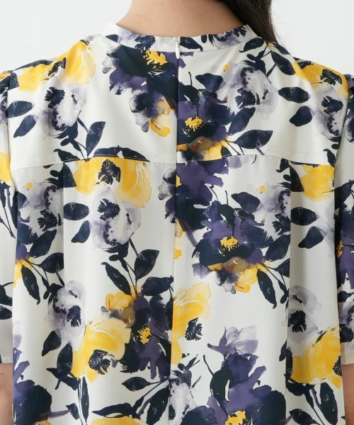 Leilian PLUS HOUSE / レリアンプラスハウス シャツ・ブラウス | プリントタックブラウス【Leilian WHITE LABEL】 | 詳細8