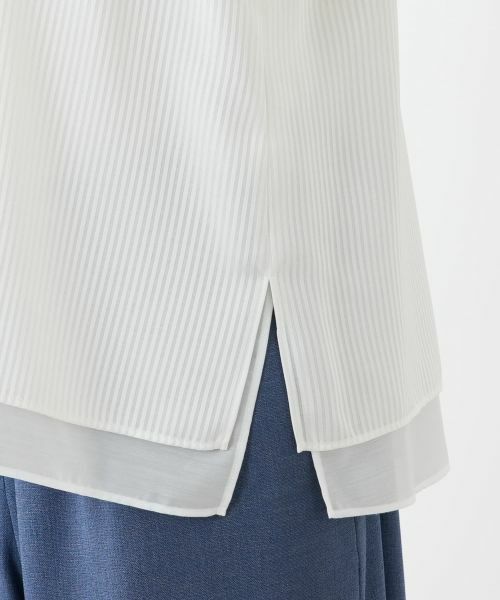 Leilian PLUS HOUSE / レリアンプラスハウス シャツ・ブラウス | クルーネックブラウス【Leilian WHITE LABEL】 | 詳細14