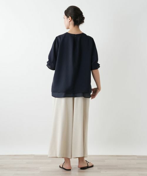 Leilian PLUS HOUSE / レリアンプラスハウス シャツ・ブラウス | クルーネックブラウス【Leilian WHITE LABEL】 | 詳細3